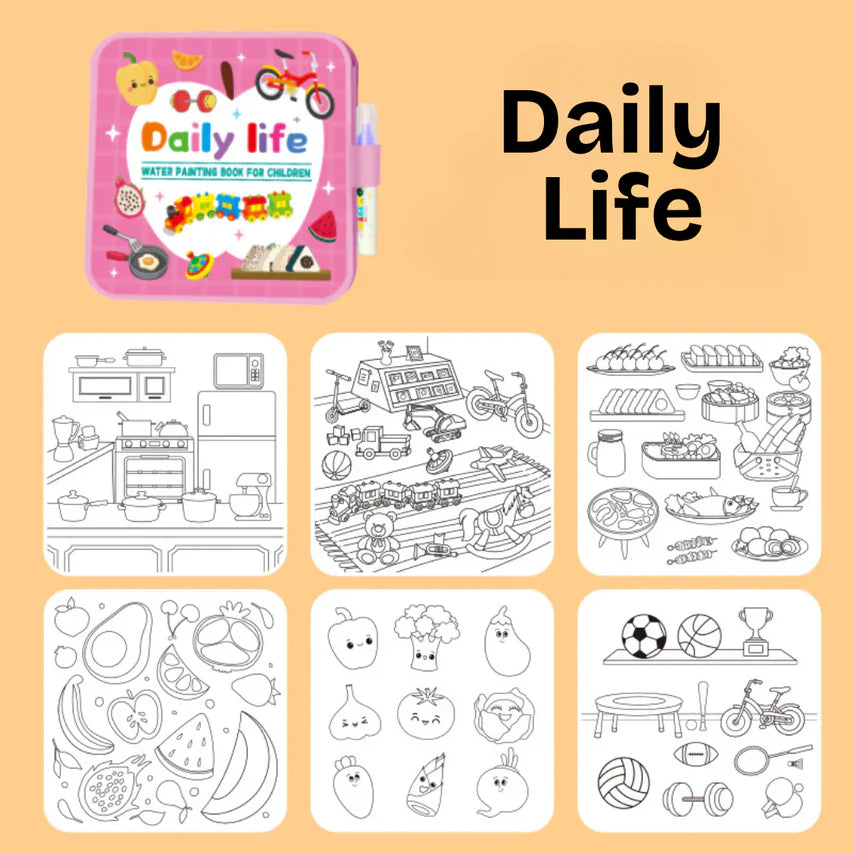 Montessori Water Coloring Book V2