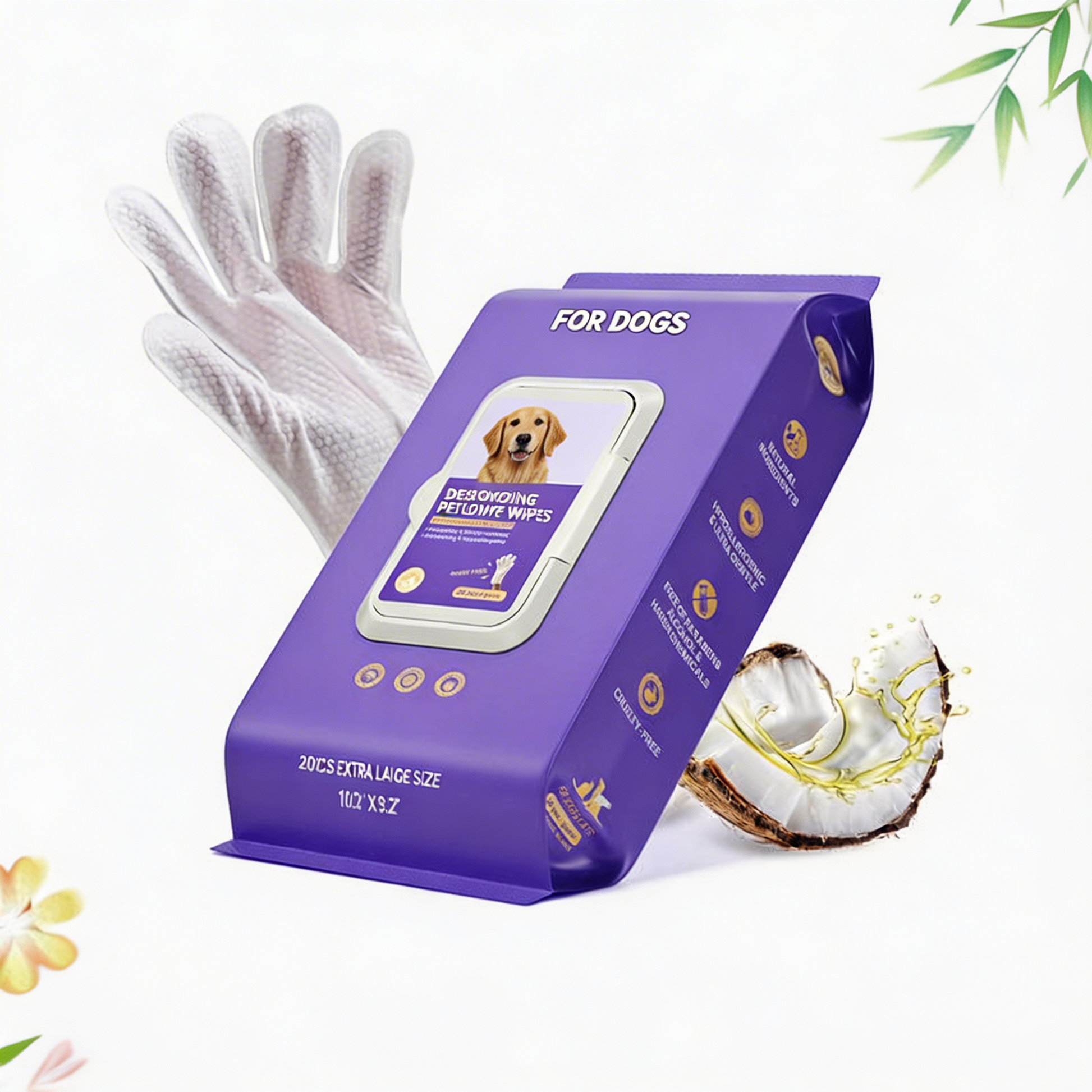 PawFresh 5-in-1 Grooming Glove
